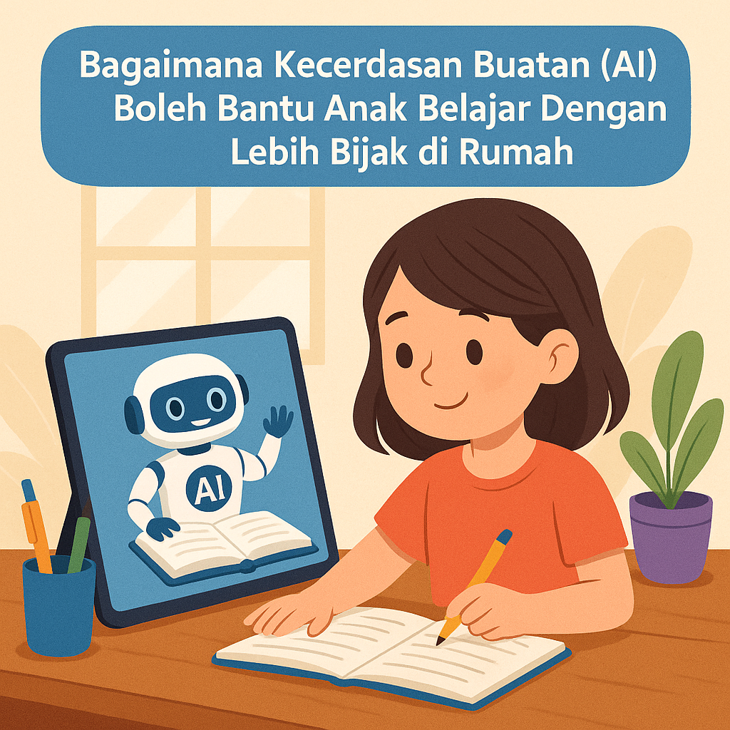 Bagaimana Kecerdasan Buatan (AI) Boleh Bantu Anak Belajar Dengan Lebih Bijak di Rumah